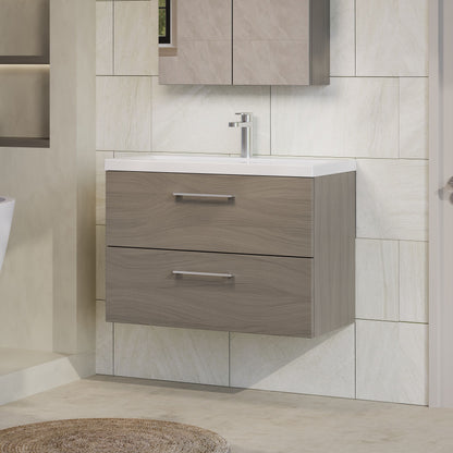 Arno 800mm Wall Hung 2-Drawer Unit