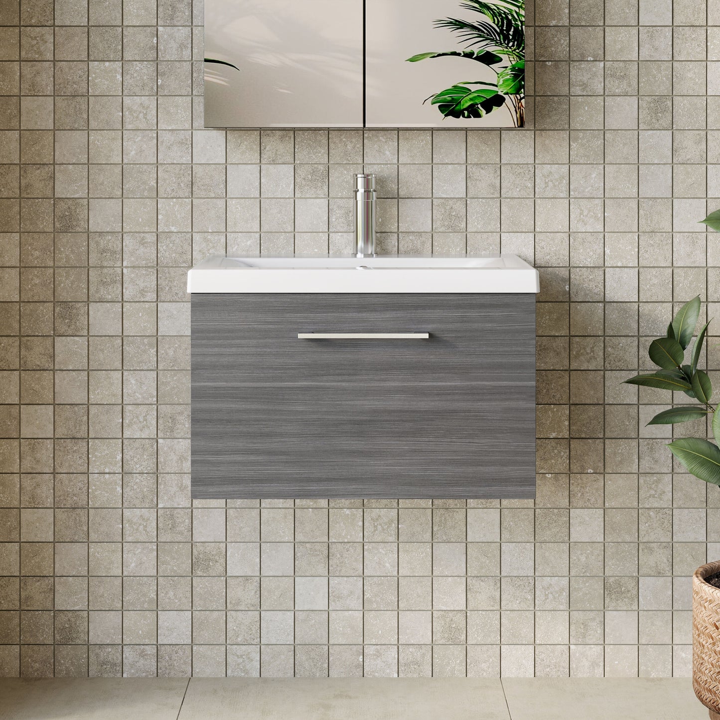 Arno 600mm Wall Hung Single Drawer Unit