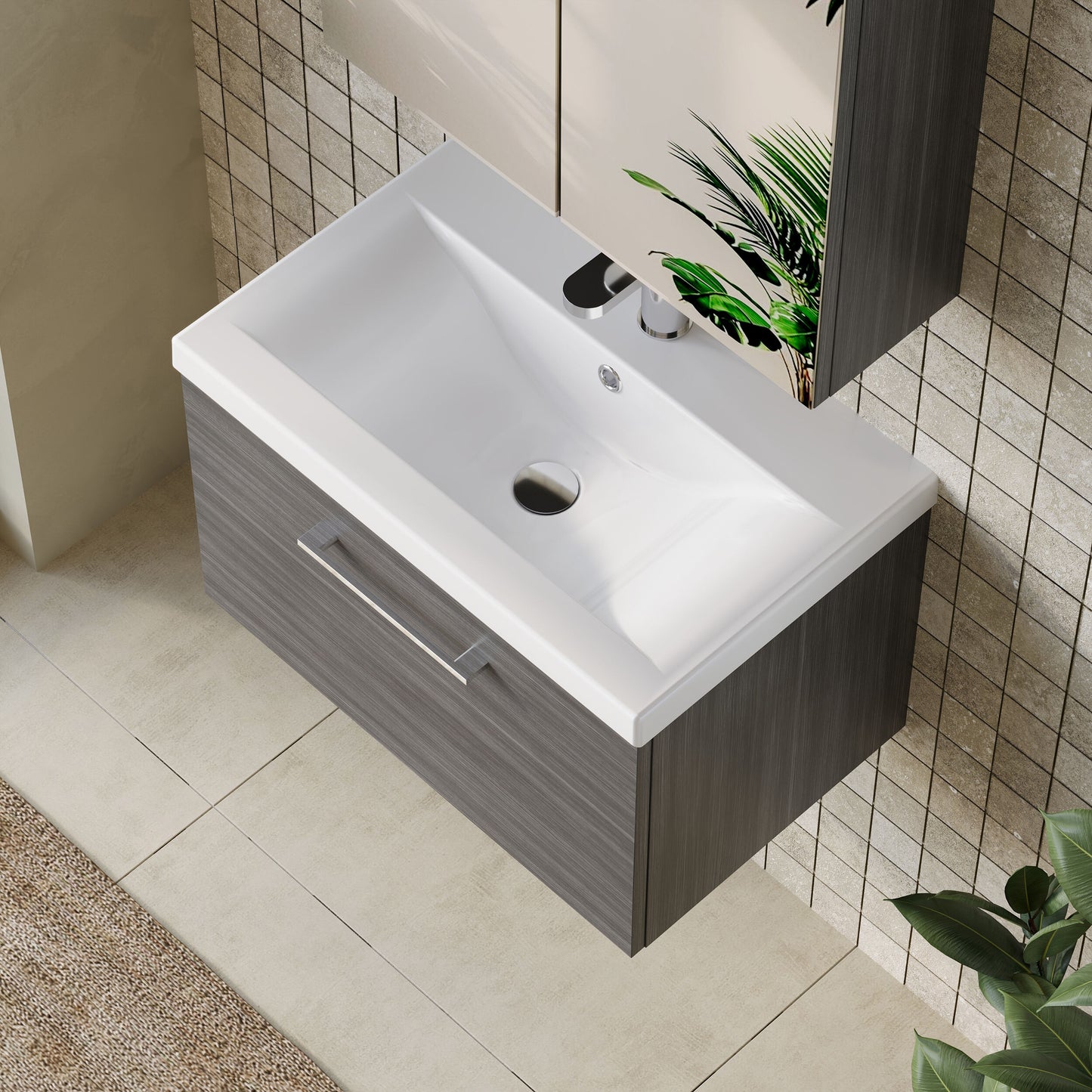 Arno 600mm Wall Hung Single Drawer Unit