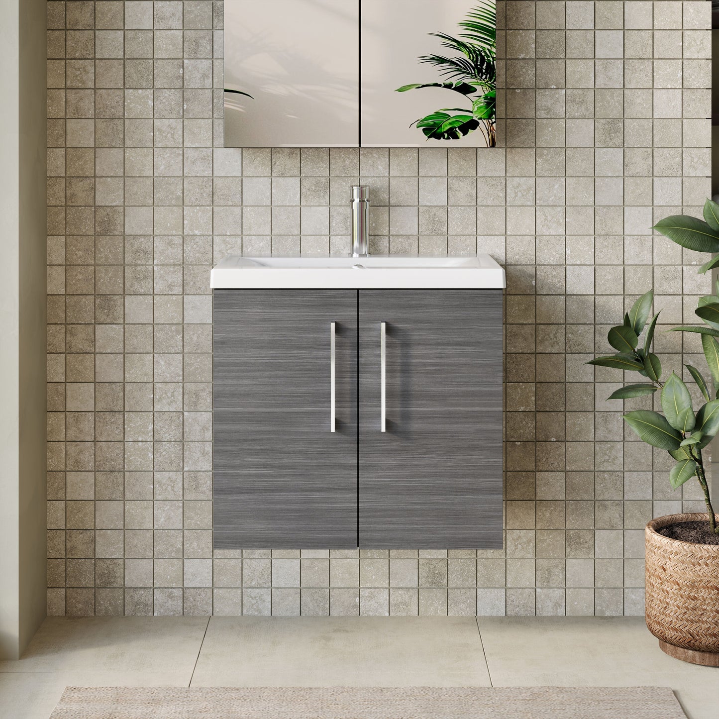 Arno 600mm Wall Hung 2-Door Unit