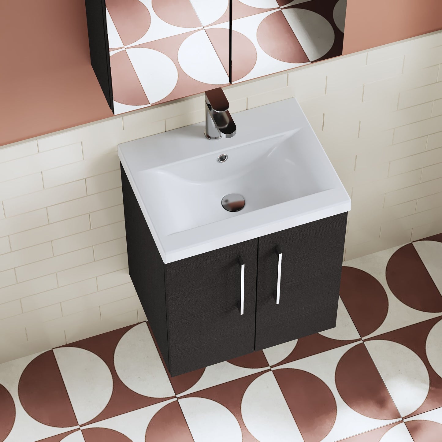 Arno 500mm Wall Hung 2-Door Unit