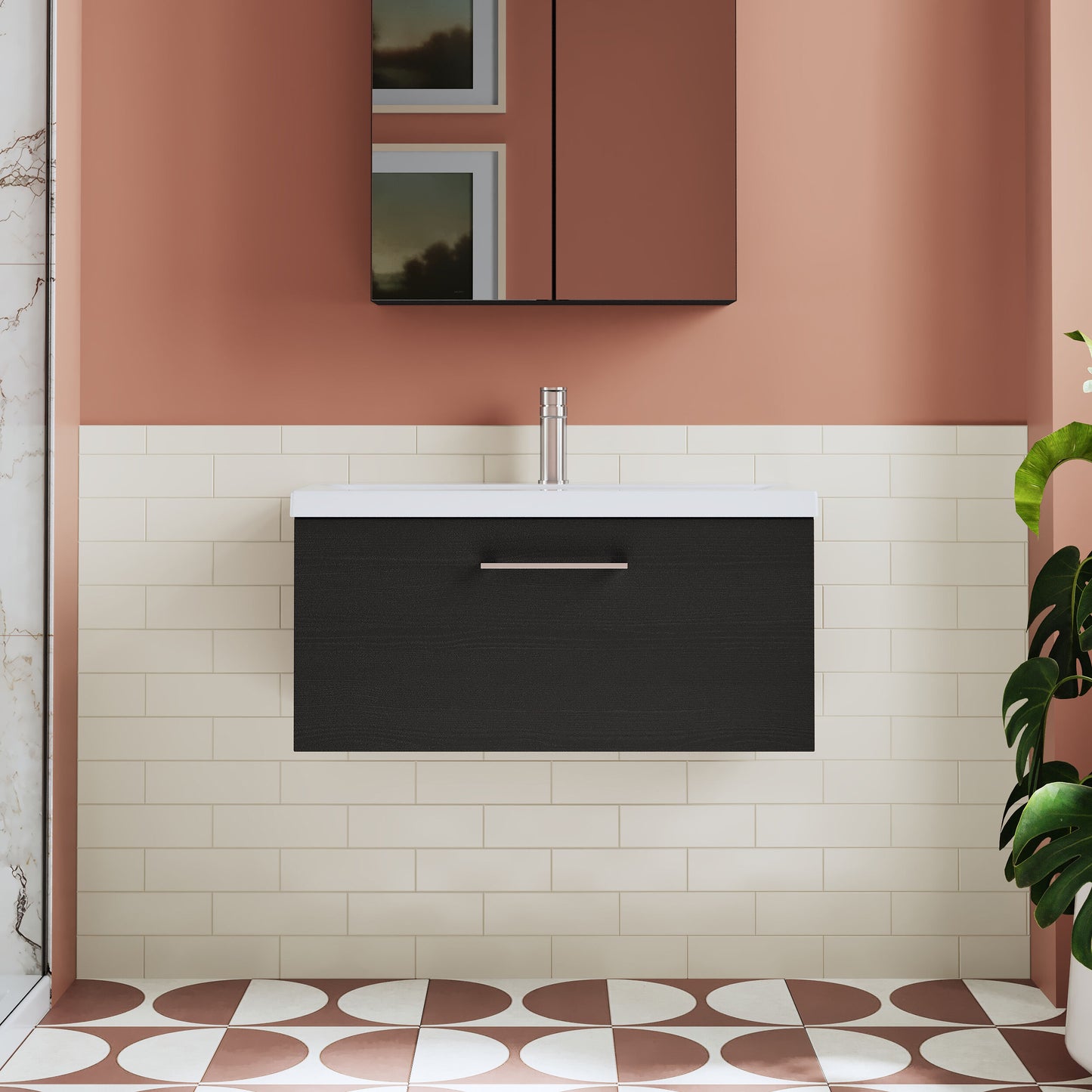 Arno 800mm Wall Hung 1-Drawer Unit