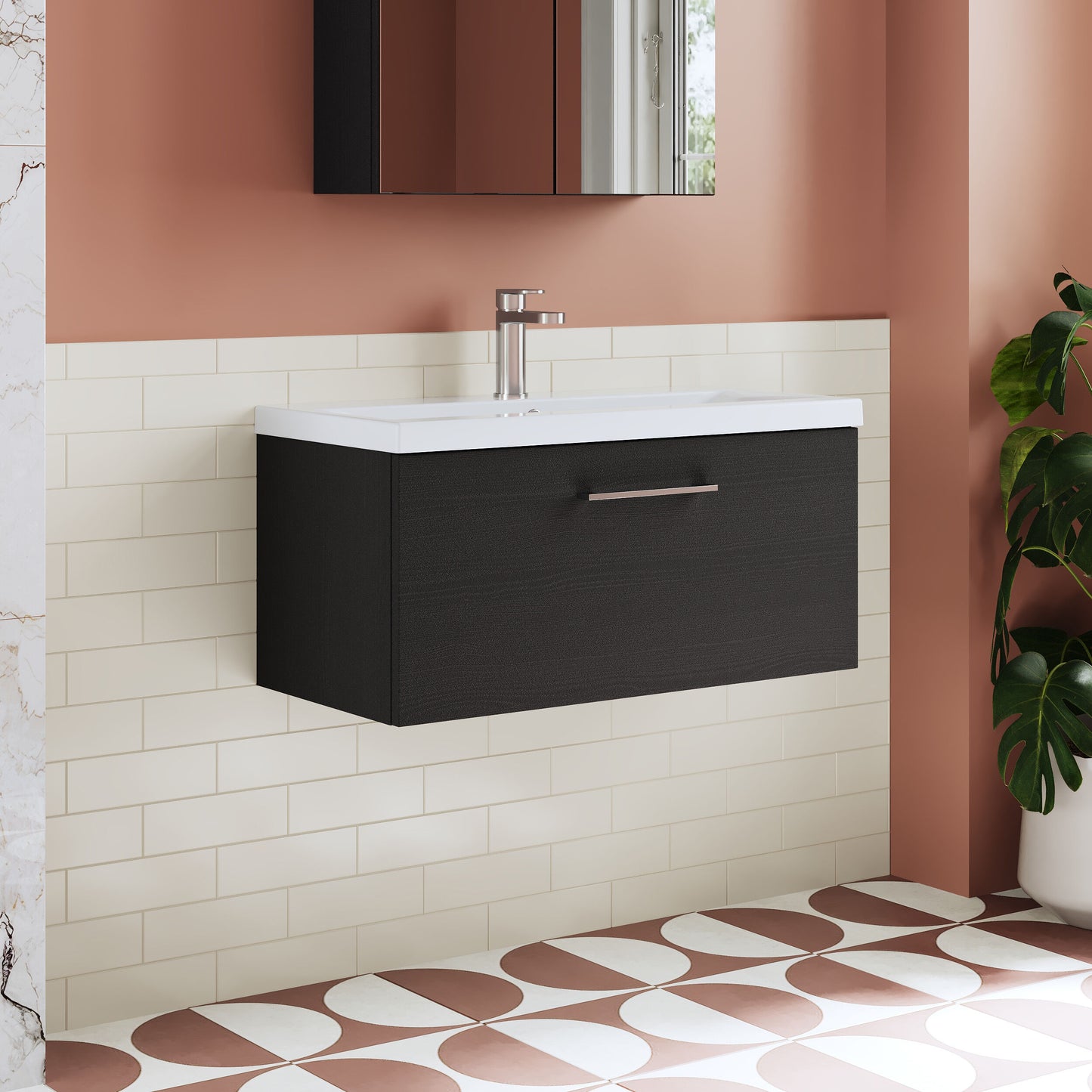 Arno 800mm Wall Hung 1-Drawer Unit