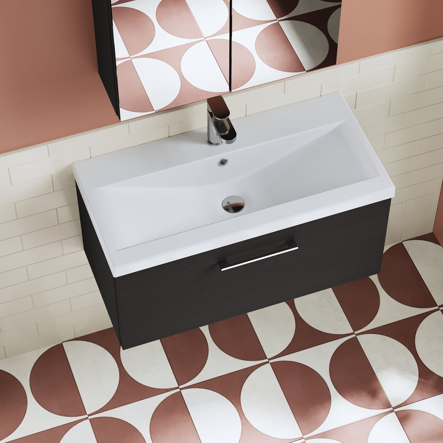 Arno 800mm Wall Hung 1-Drawer Unit