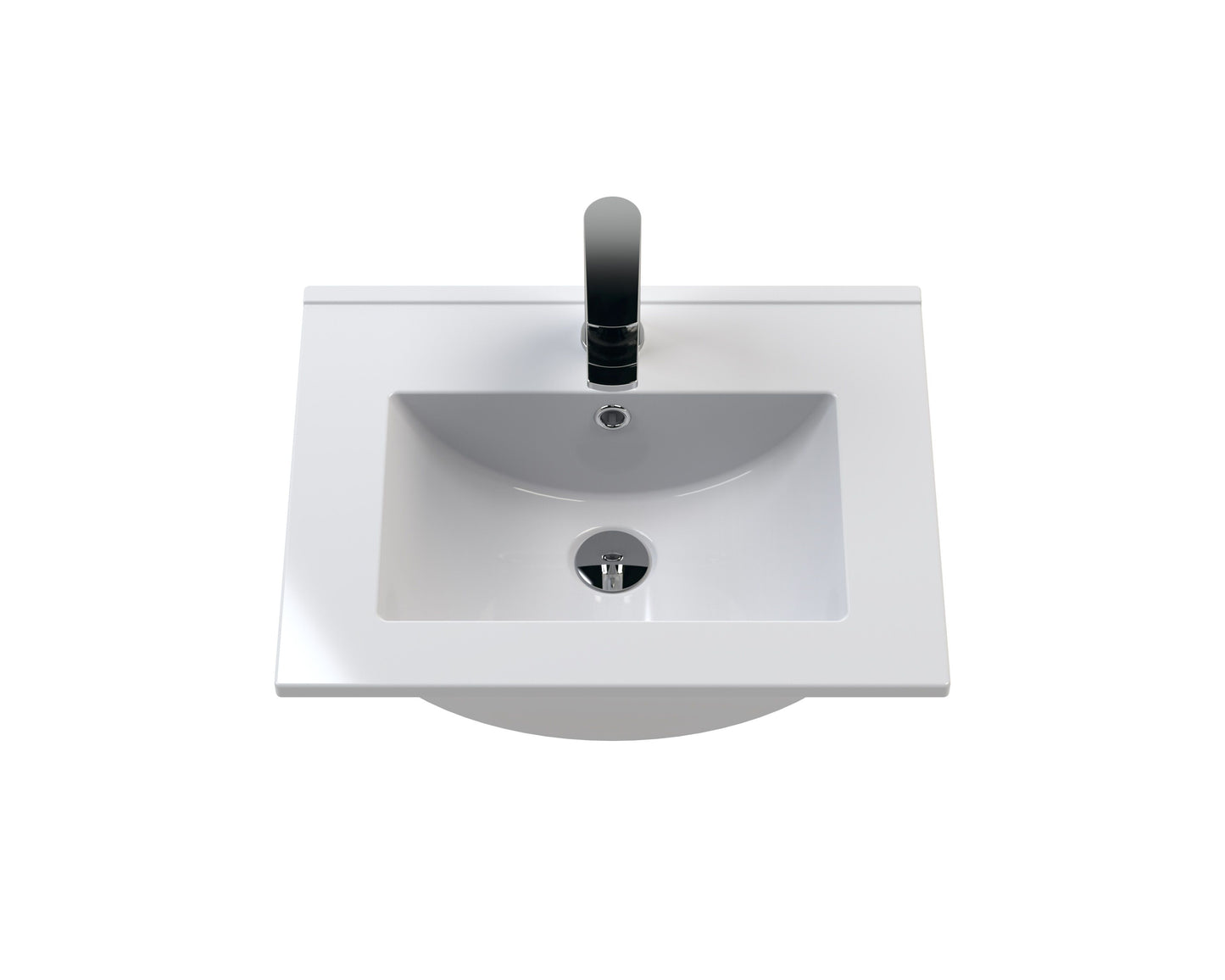 Furniture Minimalist Slimline Ceramic Basin 1 Tap Hole 500mm