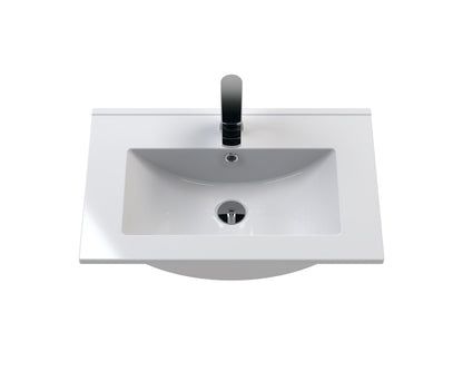 Furniture Minimalist Slimline Ceramic Basin 1 Tap Hole 600mm