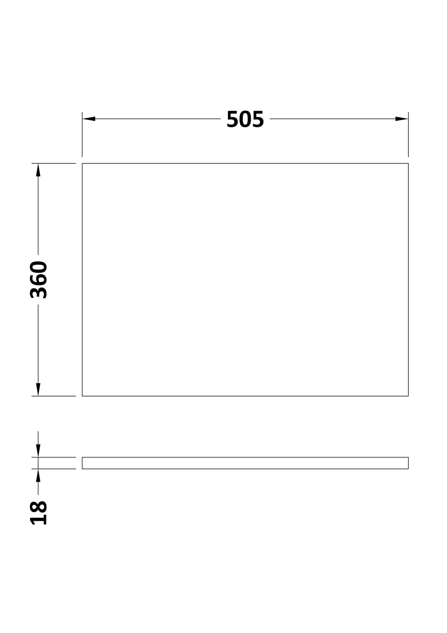 Hudson Reed Fusion 500mm WC Unit Worktop