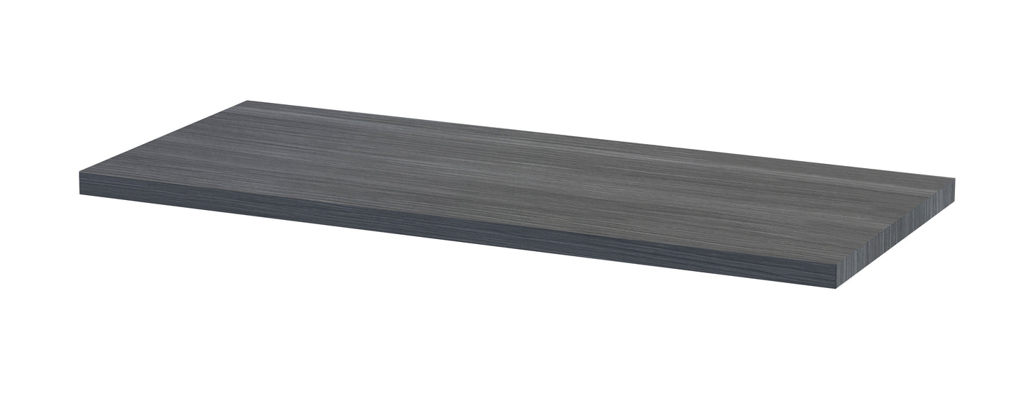 Hudson Reed Fusion 600mm Compact Grey Woodgrain WC Unit Worktop