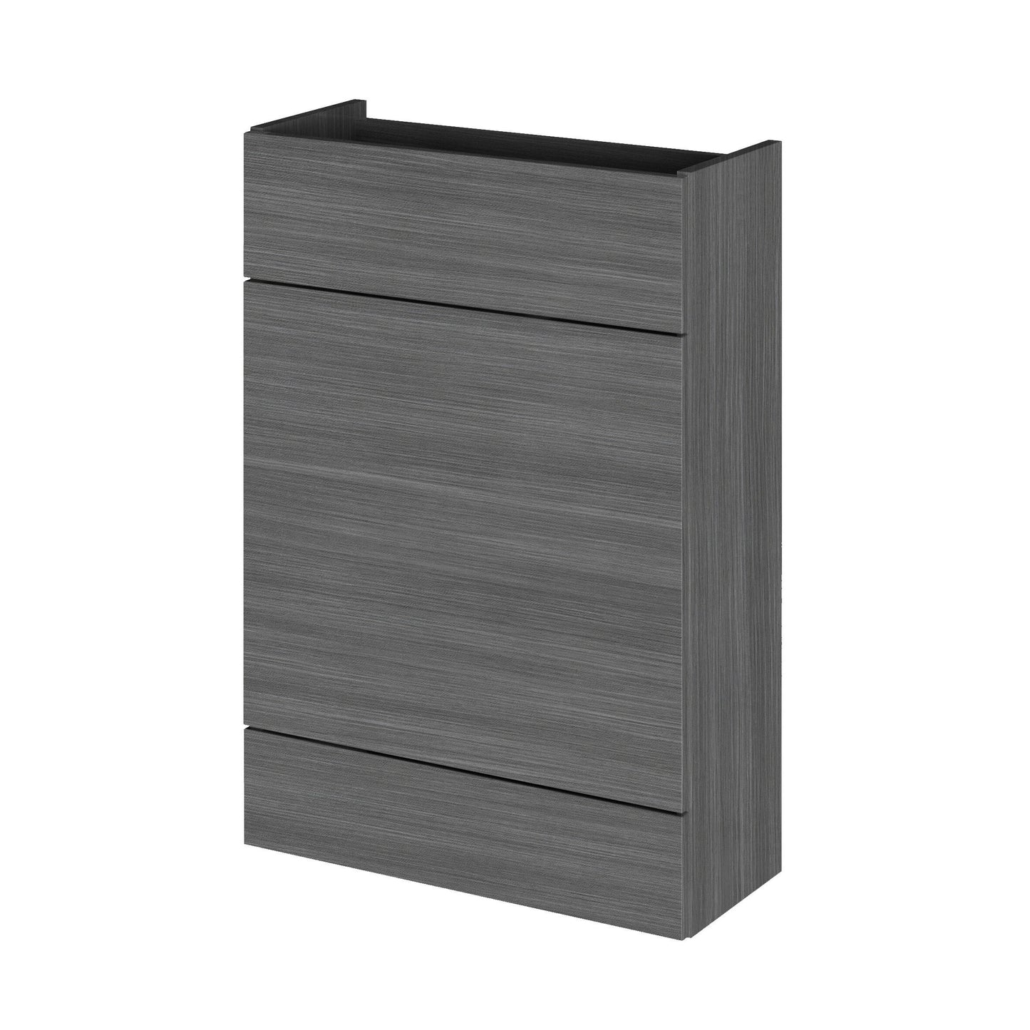 Hudson Reed Fusion 600mm Graphite Grey Woodgrain Floor Standing Compact WC Unit