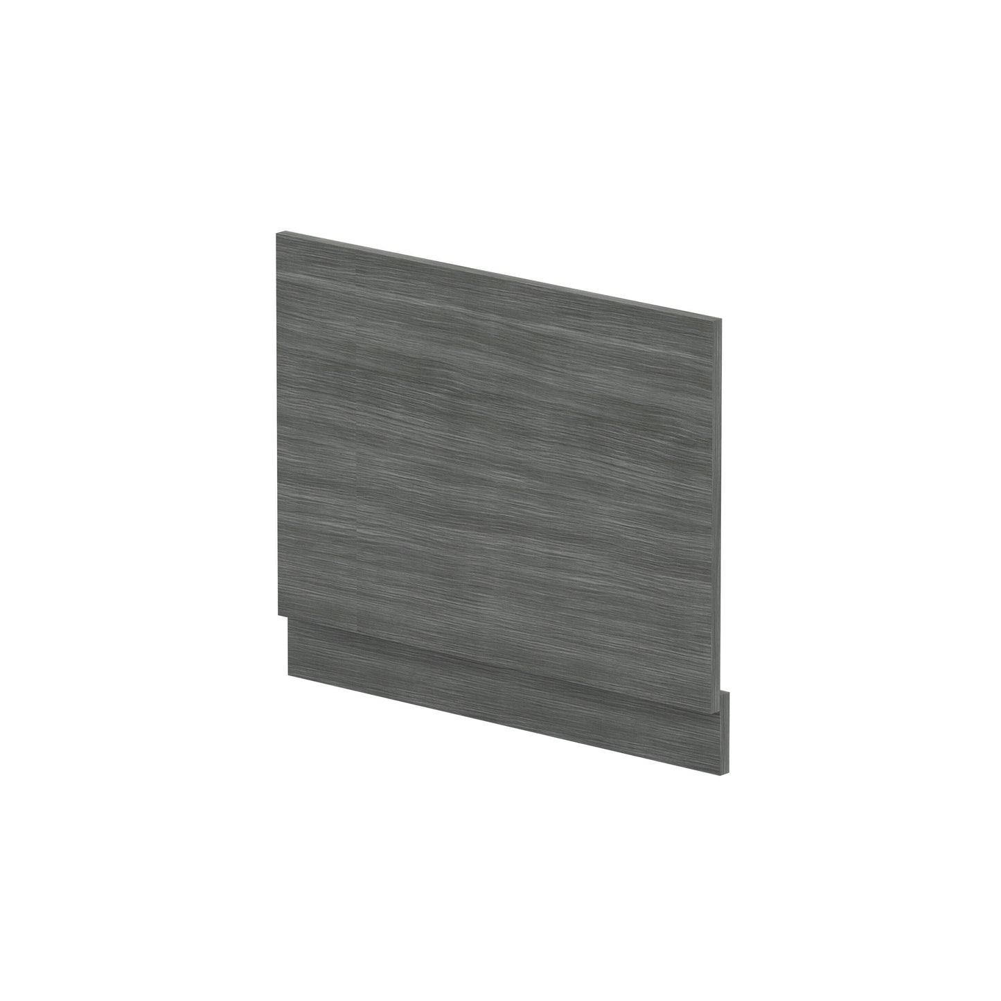 Hudson Reed Fusion 700mm Grey Woodgrain MFC End Bath Panel With Plinth