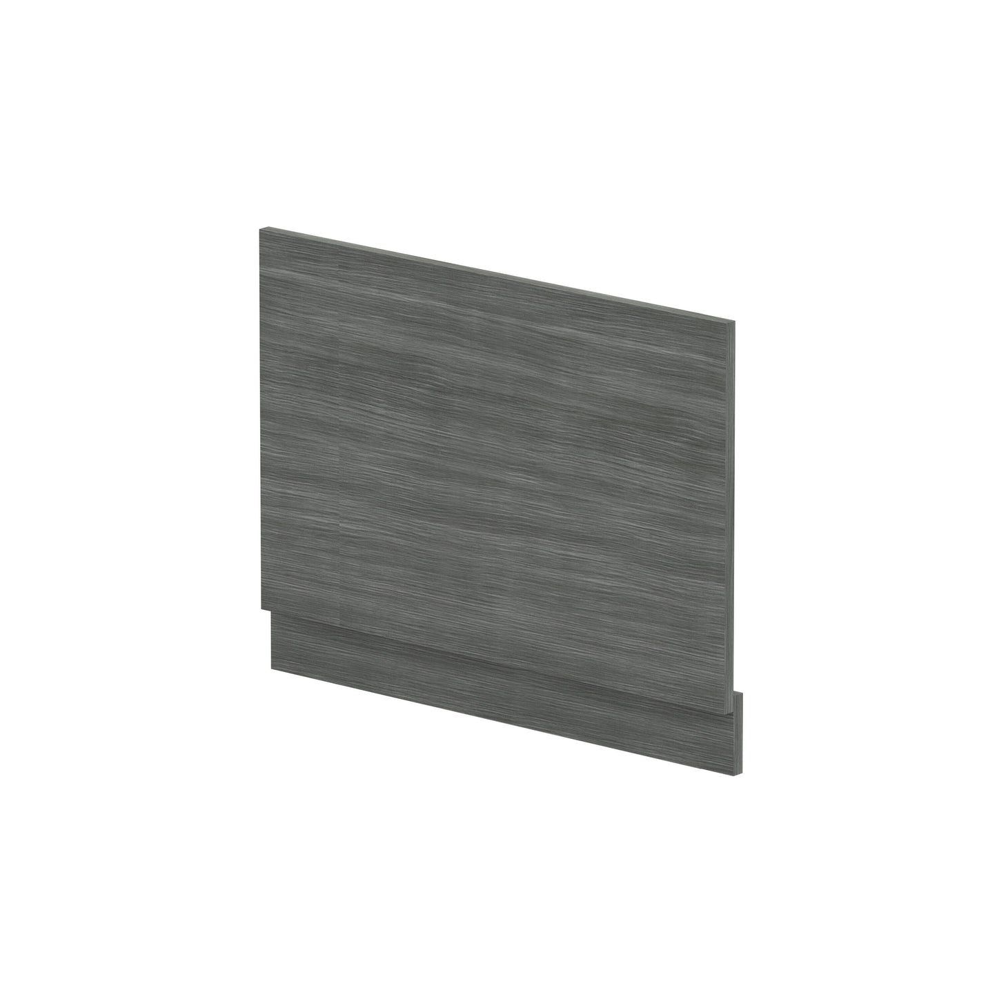 Hudson Reed Fusion 750mm Anthracite Woodgrain MFC End Bath Panel With Plinth
