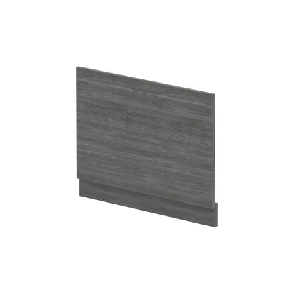 Hudson Reed Fusion 750mm Anthracite Woodgrain MFC End Bath Panel With Plinth