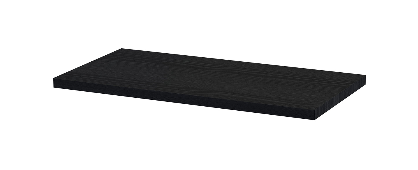 Hudson Reed Fusion 500mm Compact Black Woodgrain Worktop