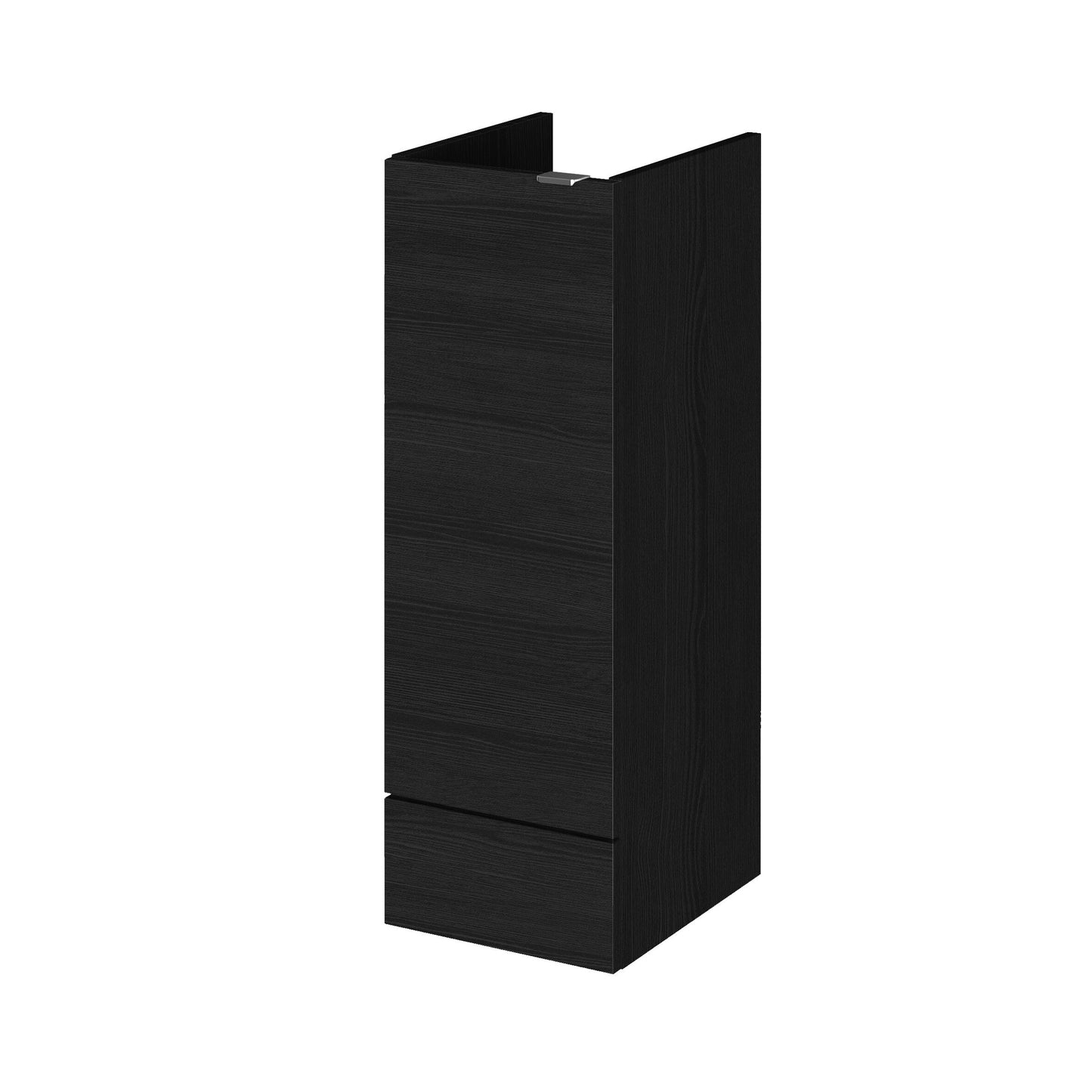 Hudson Reed Fusion 300mm 1 Door Charcoal Black Floor Standing Base Unit With Handles