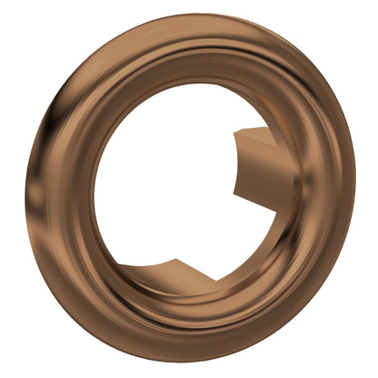 Nuie Round Brushed Bronze Overflow Cover