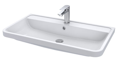 Solar 800mm Polymarble 1 Tap Hole Basin