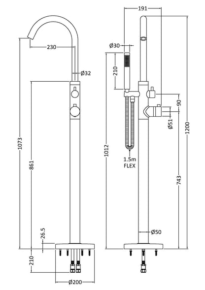 Floor Standing Bath Shower Mixers Floor Standing Bath Shower Mixer