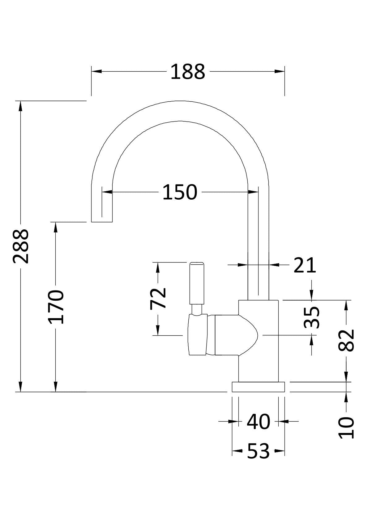 Tec Single Lever Mono Basin Mixer