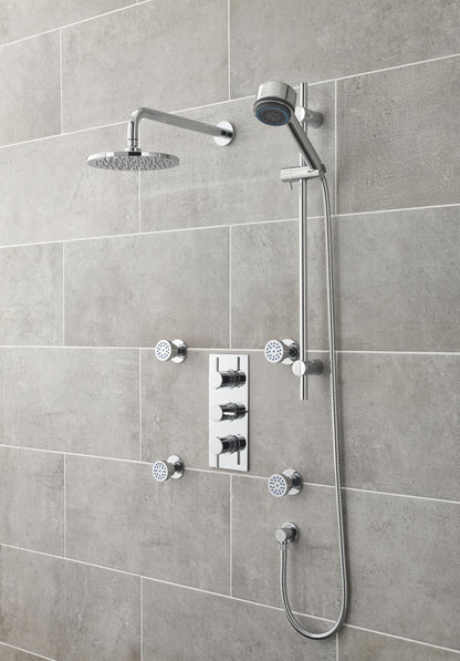 Round Showers Triple Thermostatic Shower Valve