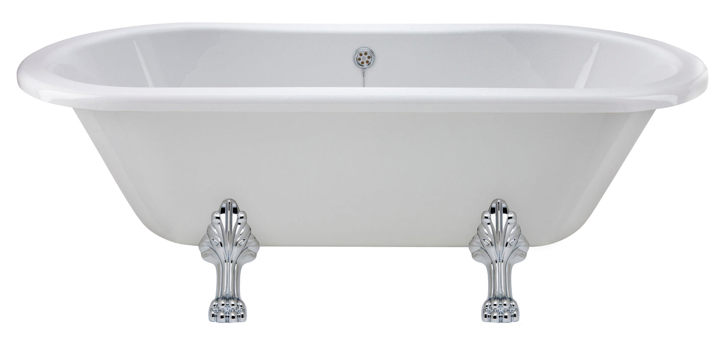 Hudson Reed 1490mm Freestanding Bath With Pride Legs