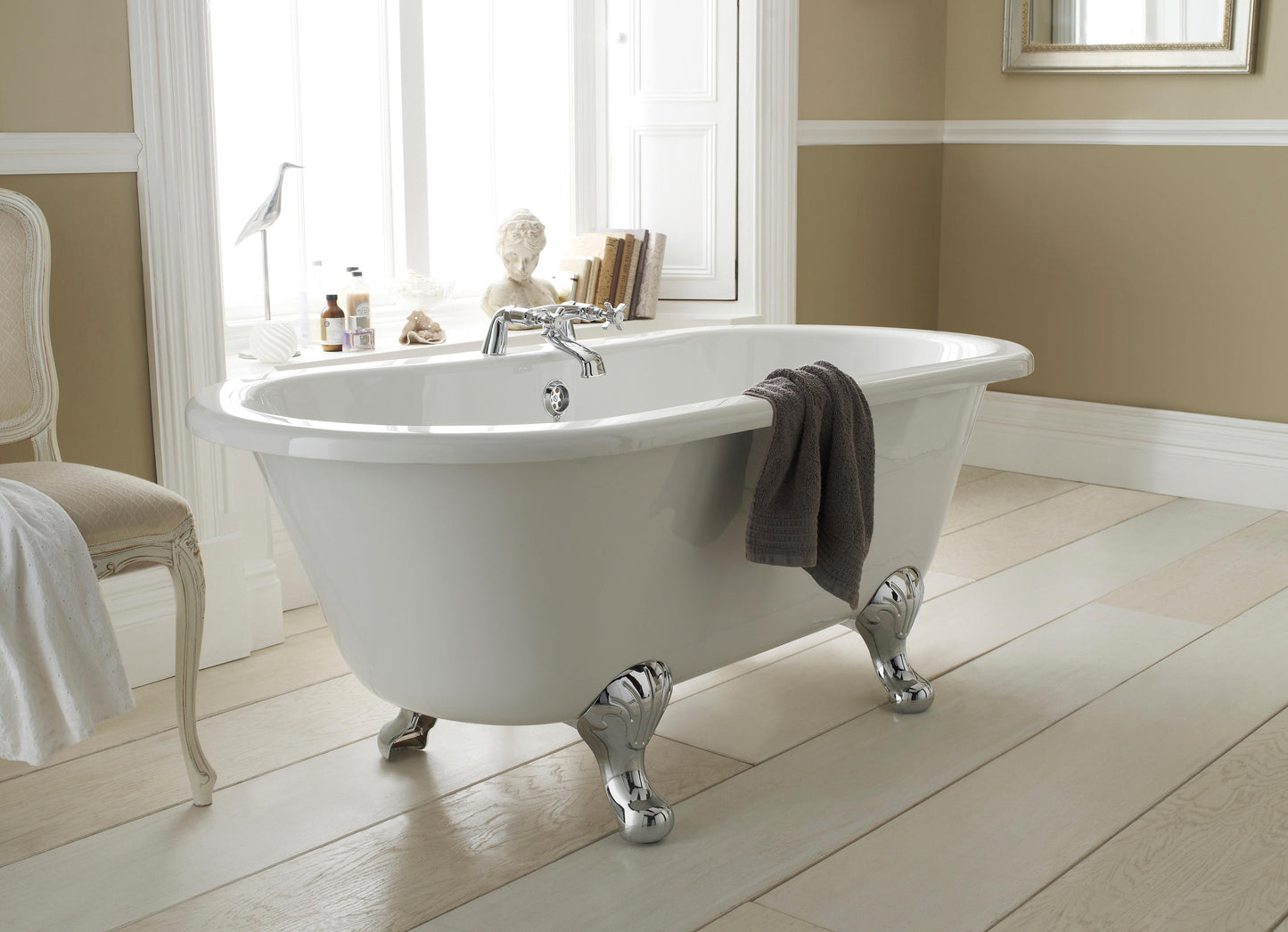 Hudson Reed 1490mm Freestanding Bath With Pride Legs