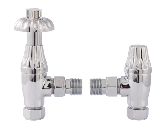 Hudson Reed Chrome Thermostatic Radiator Valve Pack