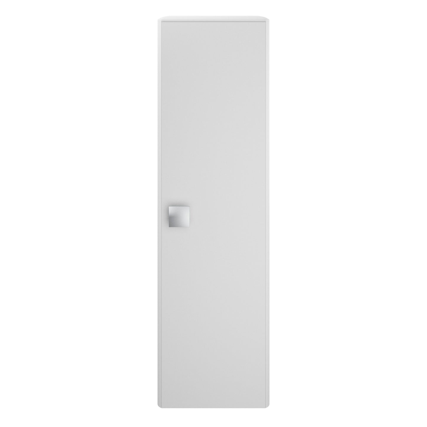 Hudson Reed Sarenna 350mm 1 Door Moon White Wall Hung Tall Cabinet With Handles
