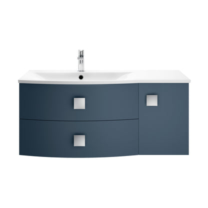 Hudson Reed Sarenna 1000mm Left Hand Wall Hung Vanity Unit With Polymarble Basin