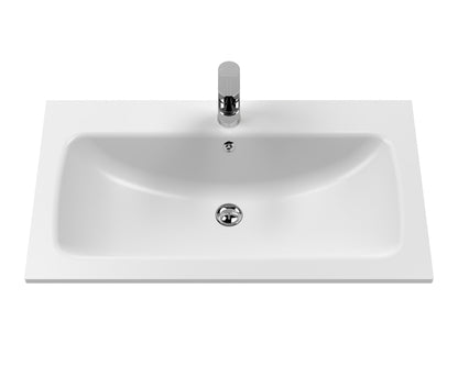 810 x 460mm Stone Basin 1TH - White