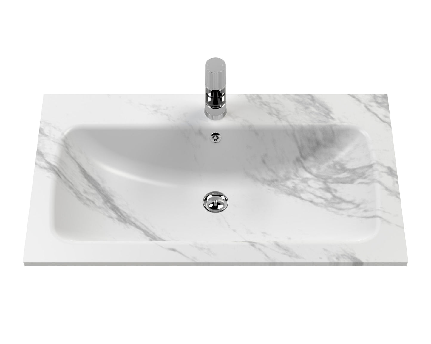 810 x 460mm Stone Basin 1TH - Marble