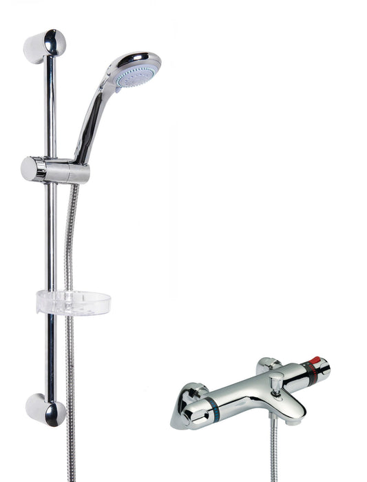 Nuie Chrome Exposed Shower Kit Including Valve