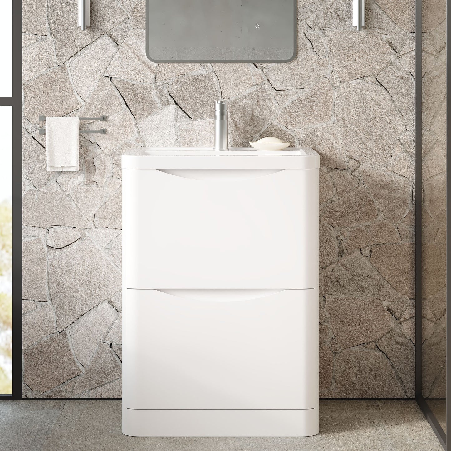 Components Floor Standing 2 Drawer Unit, 600mm