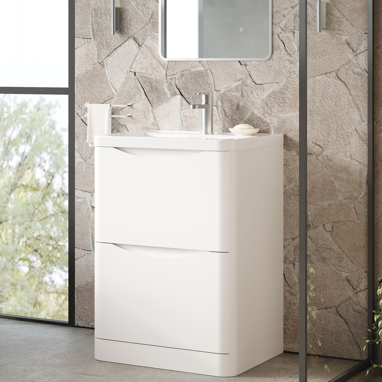 Components Floor Standing 2 Drawer Unit, 600mm