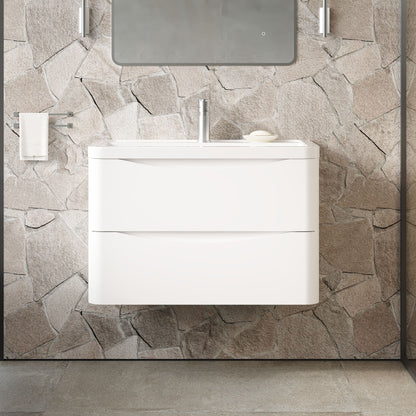 Components Wall Hung 2 Drawer Unit, 800mm