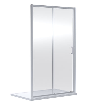 Nuie Rene 1690mm Framed Chrome Sliding Shower Door