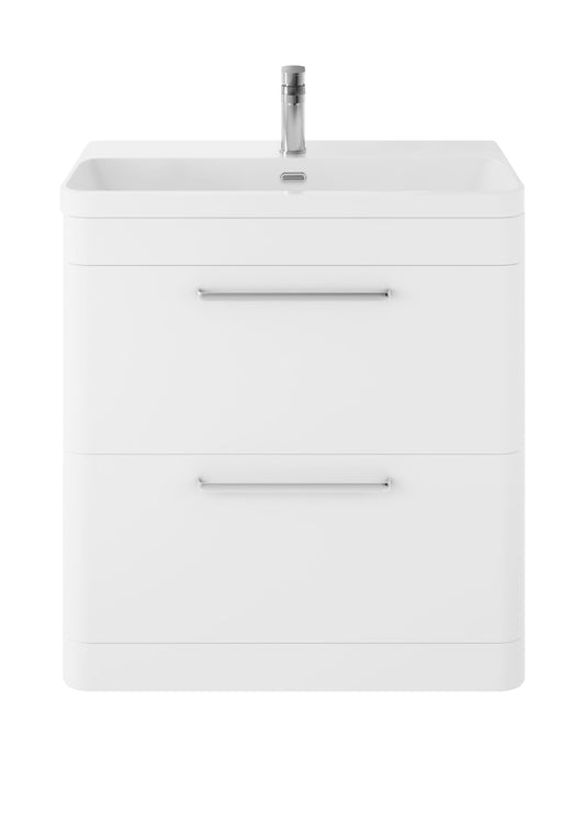 Hudson Reed Solar 800mm Floor Standing 2 Drawer Vanity Unit With Ceramic Basin
