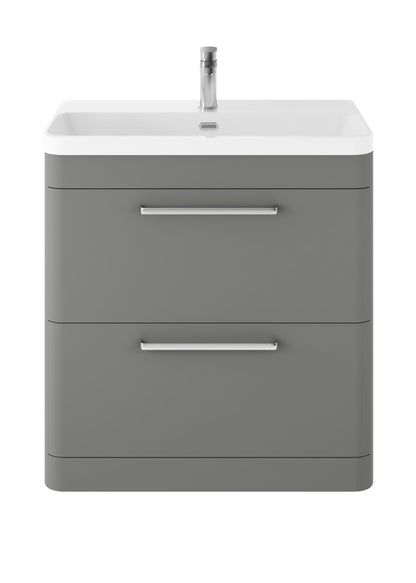 Hudson Reed Solar 800mm Floor Standing Vanity Unit With Ceramic Basin