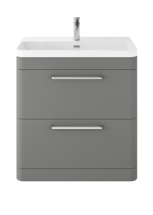 Hudson Reed Solar 800mm Floor Standing Vanity Unit With Ceramic Basin