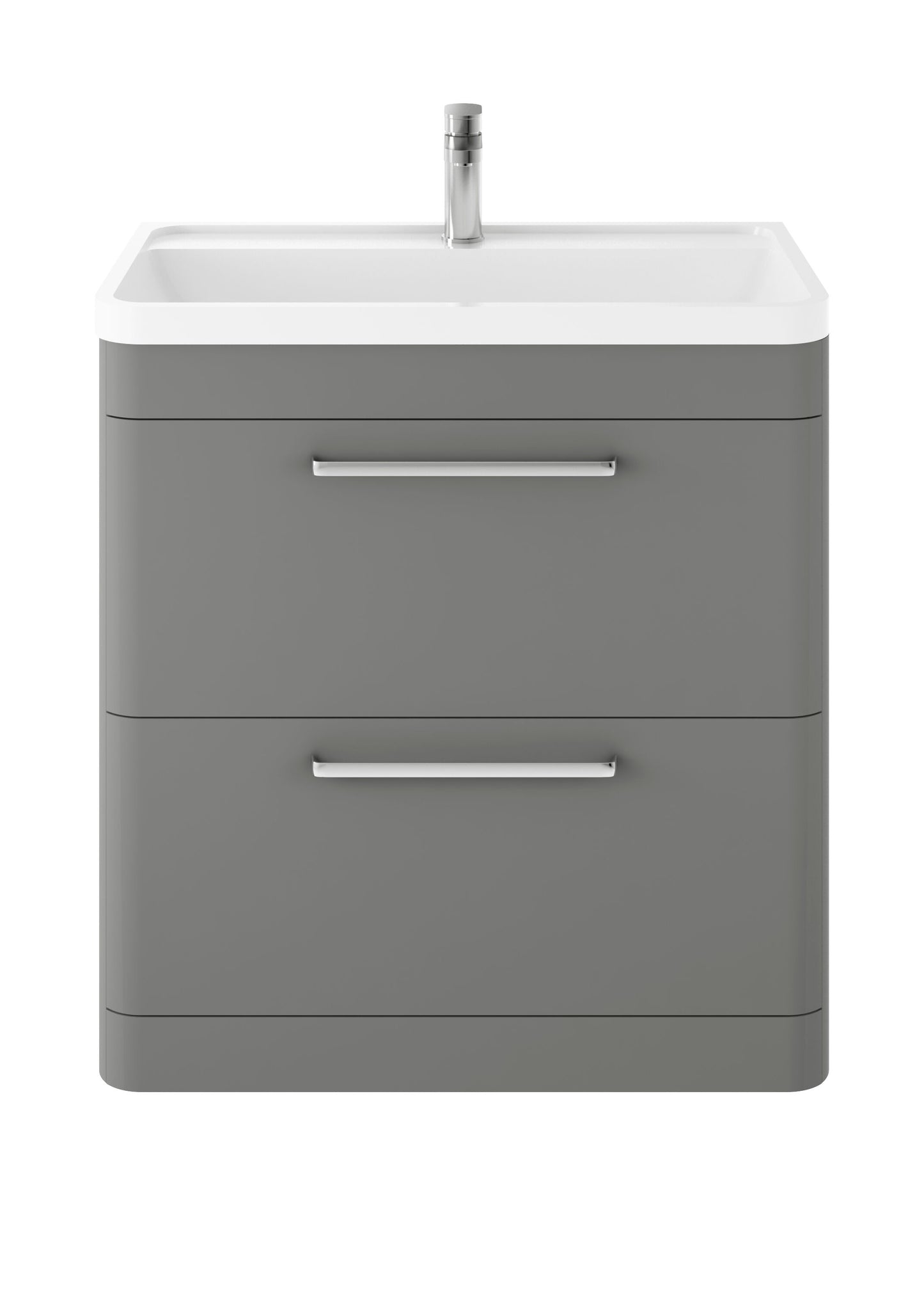 Hudson Reed Solar 800mm Floor Standing 2 Drawer Vanity Unit With Polymarble Basin