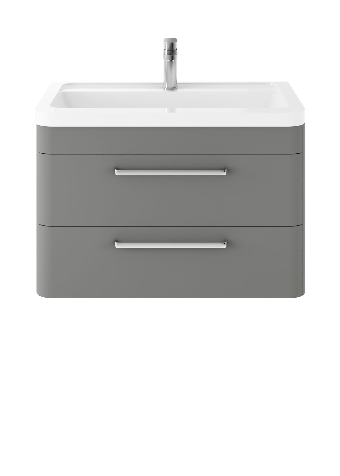 Hudson Reed Solar 800mm Wall Hung 2 Drawer Vanity Unit With Ceramic Basin