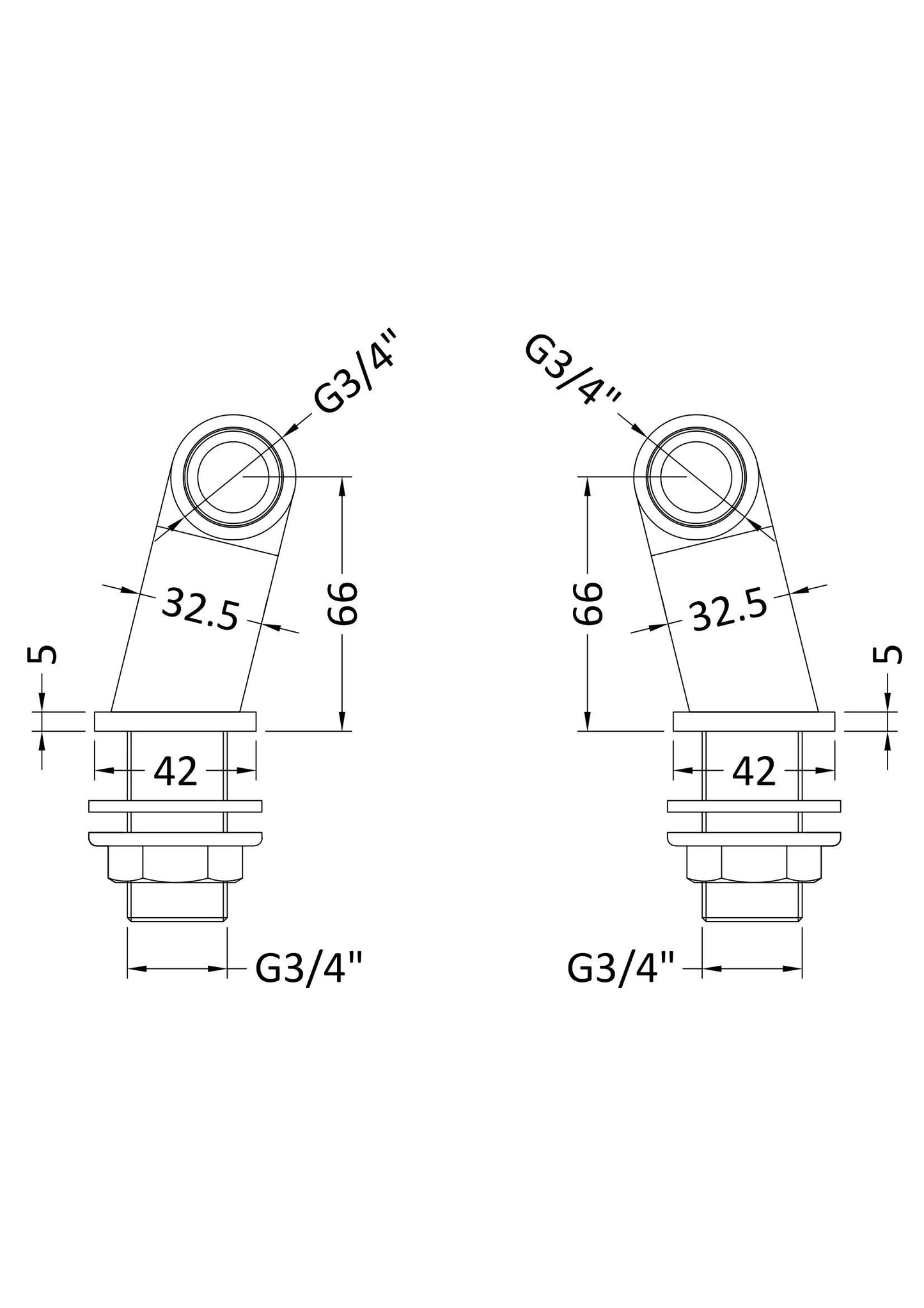 Nuie Chrome Inlet Leg