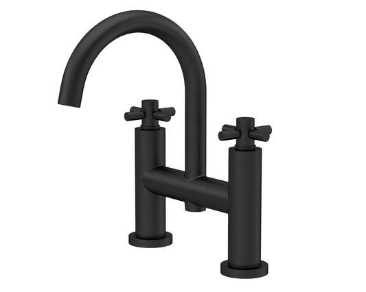 Tec Crosshead Bath Filler Matt Black