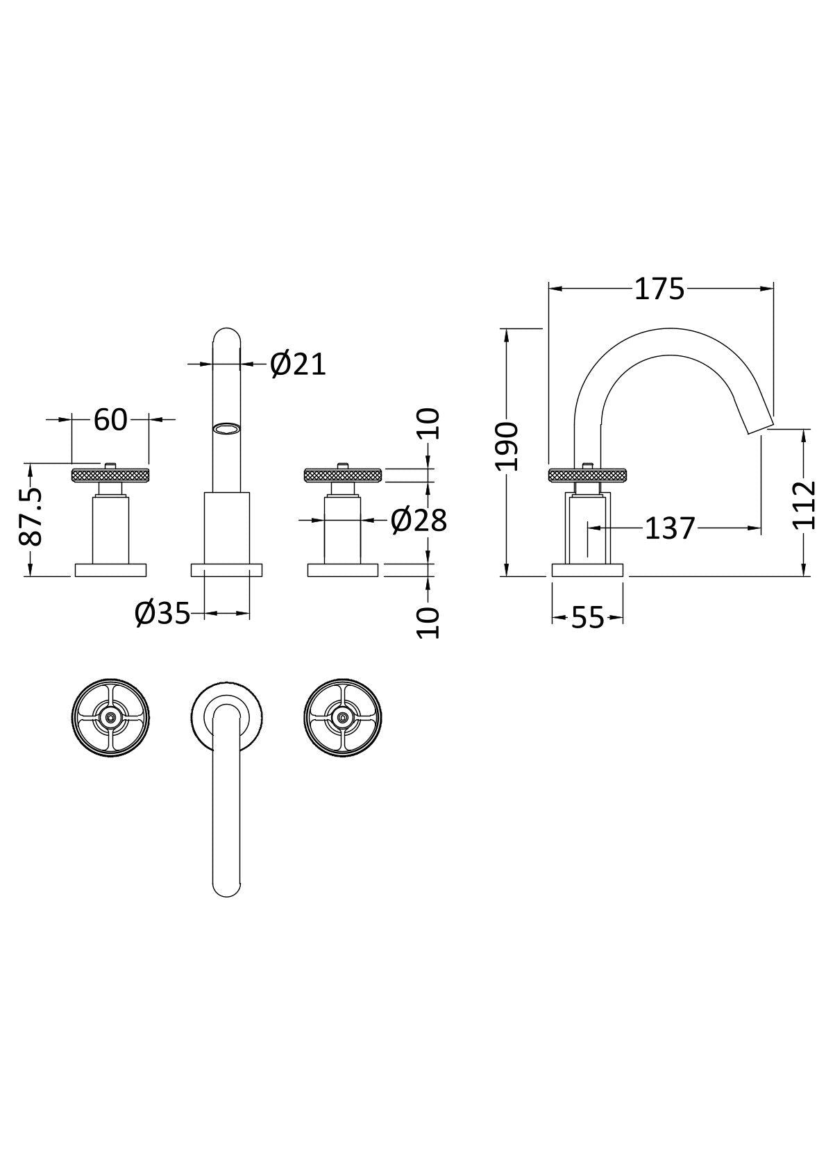 Revolution 3 Tap Hole Basin Mixer