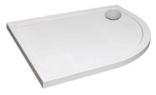 Quadrant Stone Shower Tray - 900 x 760 - Right Hand