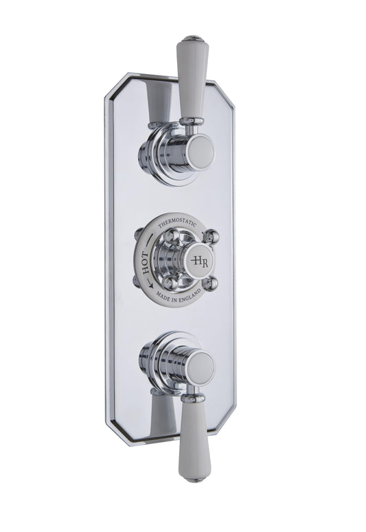 White Topaz Triple Concealed Shower Valve with Diverter