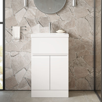 Urban Floor Standing 2 Door 1 Drawer Vanity Unit 500mm