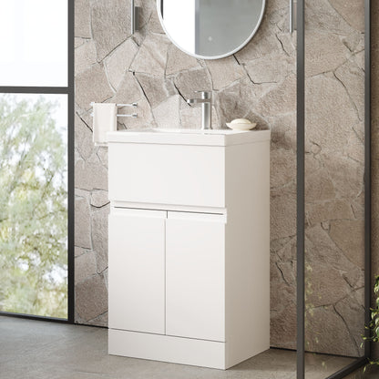 Urban Floor Standing 2 Door 1 Drawer Vanity Unit 500mm