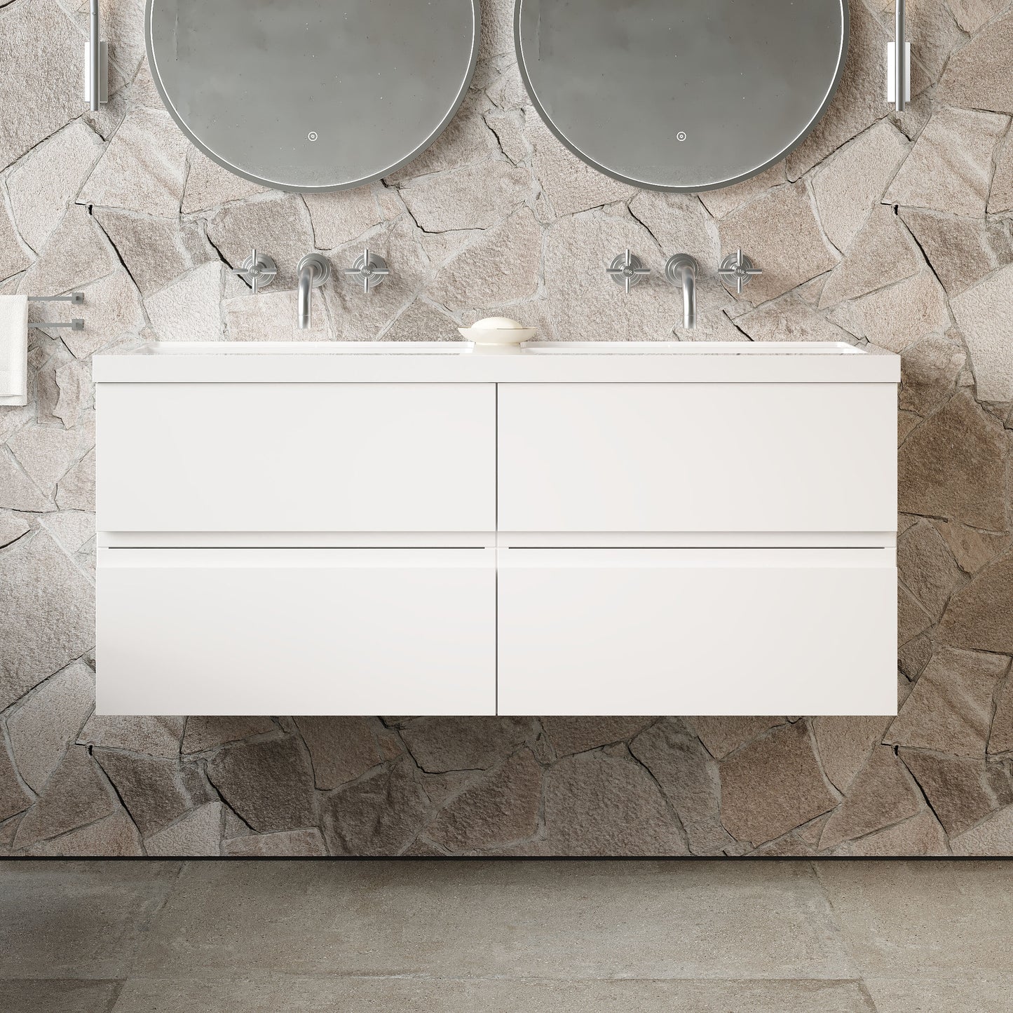 Urban 600mm Wall Hung 2-Drawer Unit