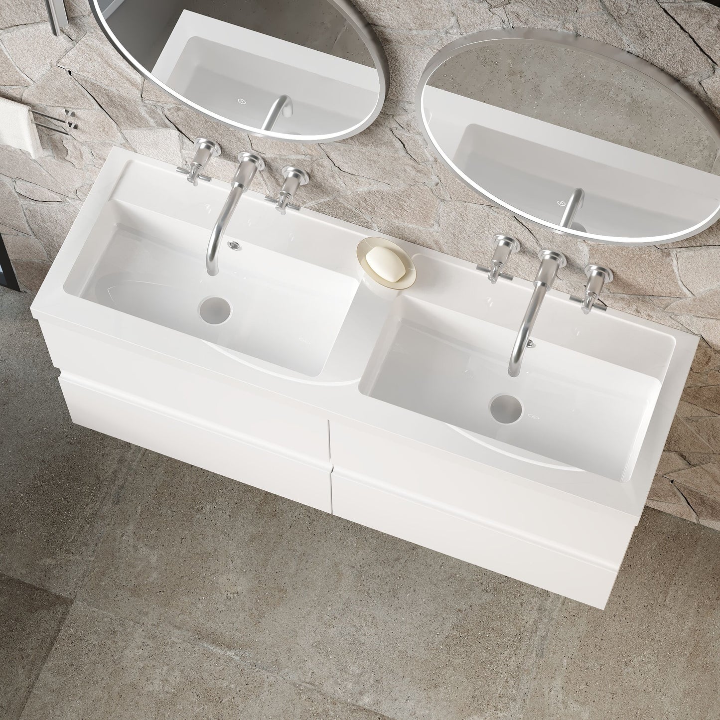 Urban 600mm Wall Hung 2-Drawer Unit