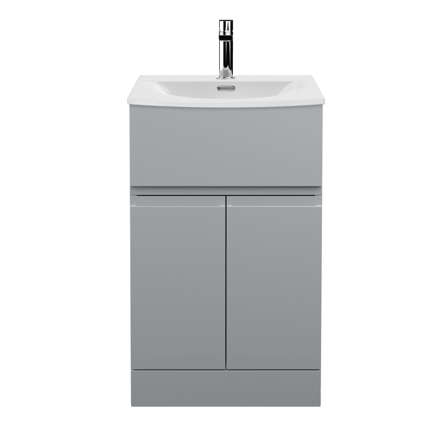Hudson Reed Urban 510mm Satin Grey Floor Standing Vanity Unit with Basin